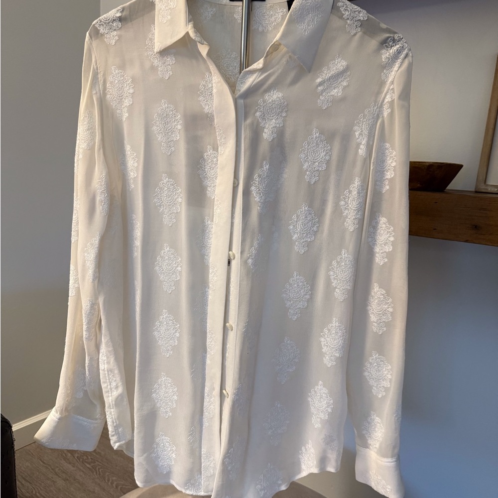 Elegant Cream Men's Shirt